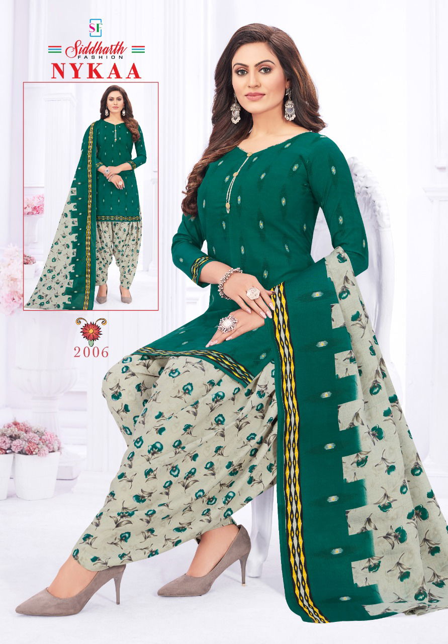 Siddharth Nykaa 2 Casual Daily Wear Cotton Printed Dress Material Collection